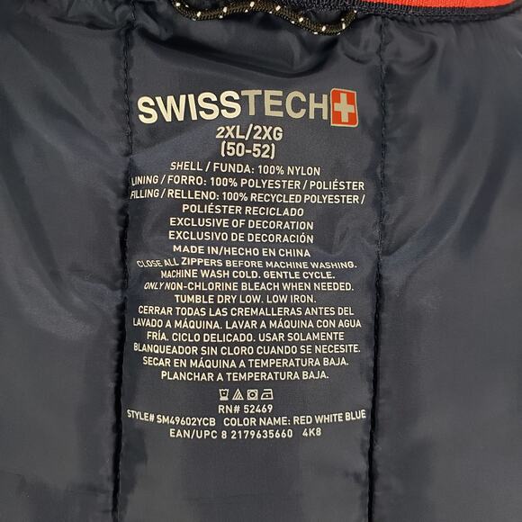 Swiss Tech  Men's Multicolor Full Zip Puffer Jacket Size 2XL - Picture 10 of 16
